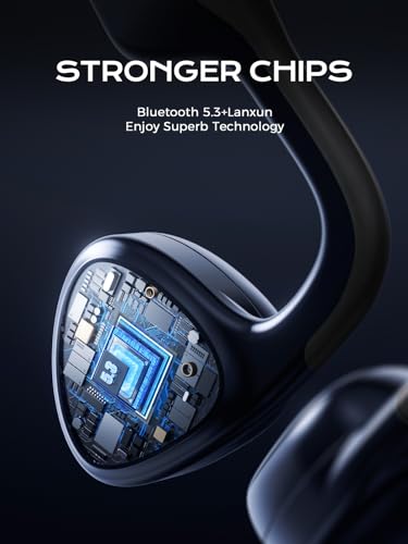 Mozone Bone Conduction Headphones,Open-Ear Bluetooth 5.3 Wireless, IPX7 Waterproof Sport Earphones with 12H Playtime & Magnetic Fast Charge, Secure Fit for Gym,Cycling,Hiking,Running - Image 5