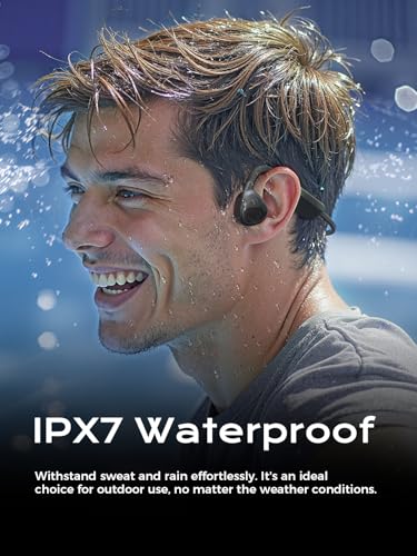 Mozone Bone Conduction Headphones,Open-Ear Bluetooth 5.3 Wireless, IPX7 Waterproof Sport Earphones with 12H Playtime & Magnetic Fast Charge, Secure Fit for Gym,Cycling,Hiking,Running - Image 7