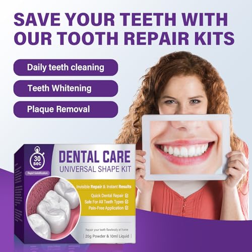 Tooth Filling Repair Kit, Temporary Tooth Filling with 5 Dental Tools, Fixing The Missing and Broken Tooth Replacements, Regain Confidence Smile - Image 4