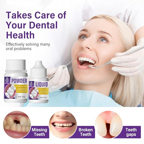 Tooth Filling Repair Kit, Temporary Tooth Filling with 5 Dental Tools, Fixing The Missing and Broken Tooth Replacements, Regain Confidence Smile - Image 5