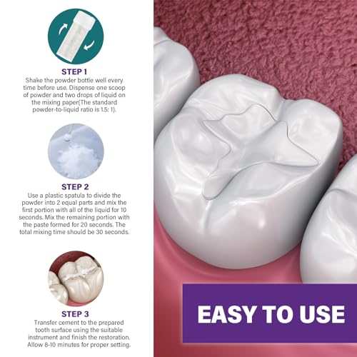 Tooth Filling Repair Kit, Temporary Tooth Filling with 5 Dental Tools, Fixing The Missing and Broken Tooth Replacements, Regain Confidence Smile - Image 8