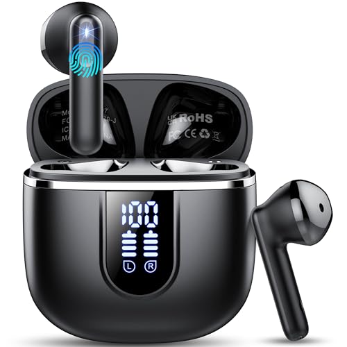 Wireless Earbuds, Bluetooth 5.4 Earphones in Ear with HiFi Stereo,14mm Drivers with Big Bass, 40H Clear Calls Bluetooth Earphones, Wireless Ear Buds with 4 ENC Noise Cancelling Mic IP7 Waterproof - Image 9