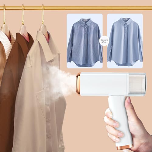 Clothes Steamer,Garment Steamer for Wrinkle Removal,20s Fast Heat,Detachable 110ml Water Tank Portable Handheld Steamer Clothing for Home,Office,Travel - Image 3