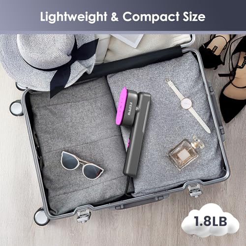 FEPPO Travel Steamer for Clothes, 110-240V Dual Voltage Handheld Clothes Steamer, 2in1 Portable Mini Steamer & Iron, 1100W Steamer Clothing, 15S Fast Heat Up, Garment Steamer for Global Travel & Home - Image 4