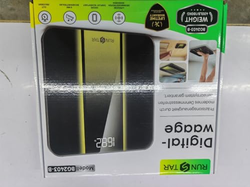 RunStar Digital Bathroom Scale for Body Weight with High Precision, Clear LED Backlight Display, Accurate Scale with 6mm Tempered Glass, 400lb - Image 9