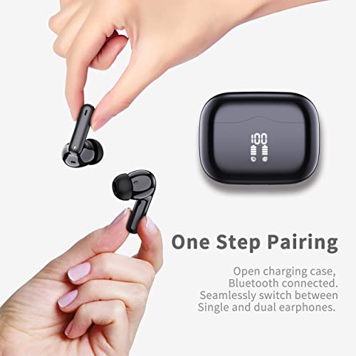 Wireless Earbuds, Bluetooth 5.4 Headphones in Ear 3D Bass Stereo Sound, 40H Wireless Earphones with 4 ENC Noise Cancelling Mic, IP7 Waterproof Bluetooth Earbuds LED, AI-Enhanced Calls for Android iOS - Image 8